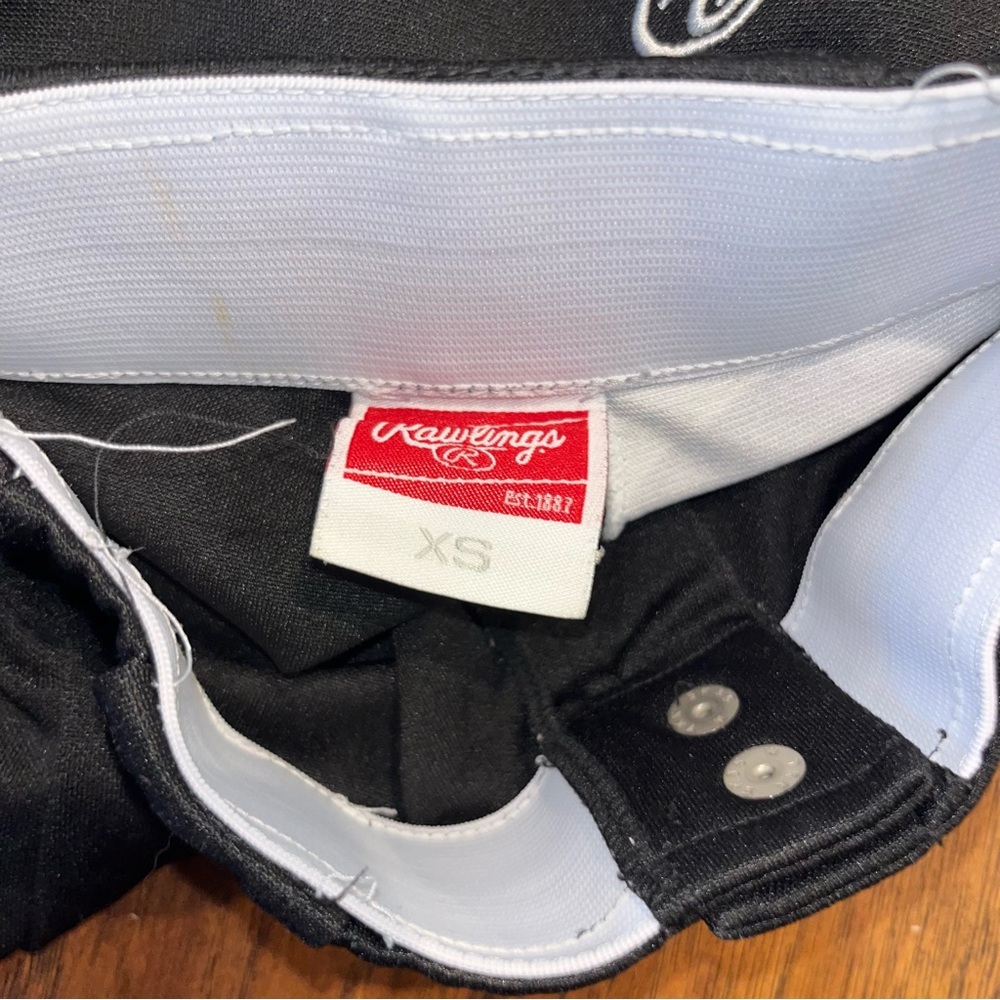 adidas & Rawlings Kids Black Softball Pants - Picture 4 of 11